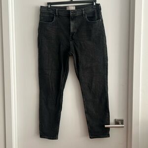 Black high rise jeans